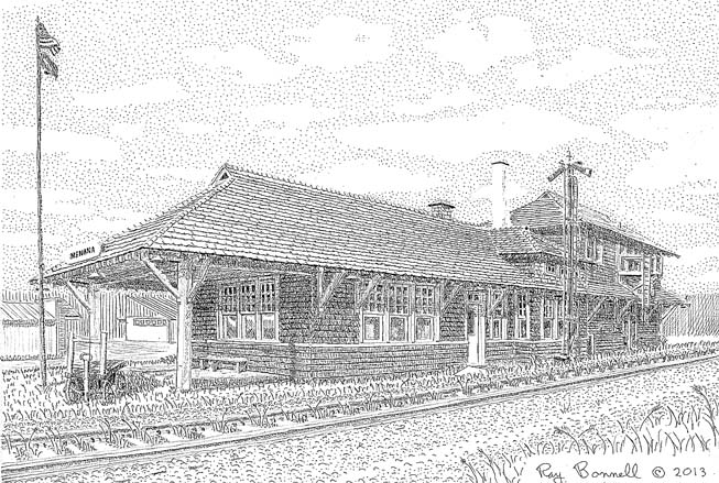 Alaska Railroad Depot in Nenana