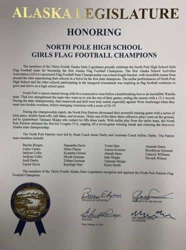 Alaska Legislature honor