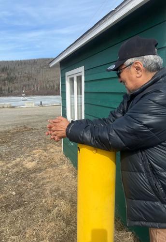 Checking on the tripod